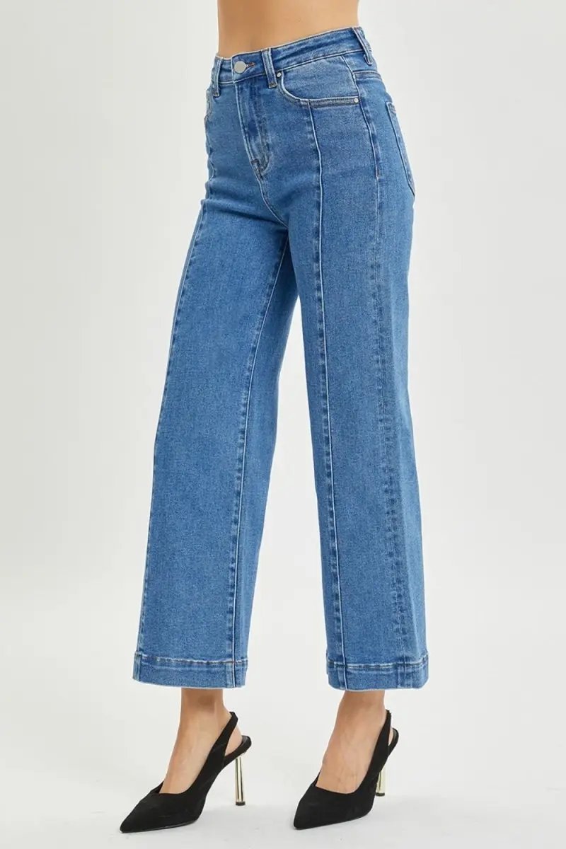 RISEN Full Size High Rise Wide Leg Jeans for Women - Love Salve